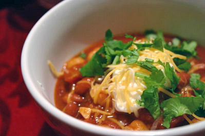 Hominy Chili with Beans