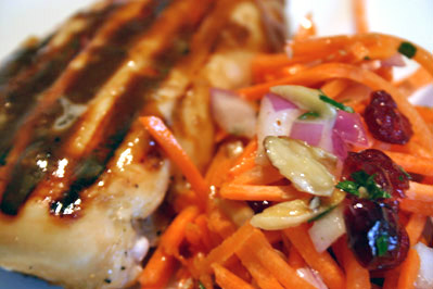 Maple-glazed Chicken Breasts | Carrot Salad