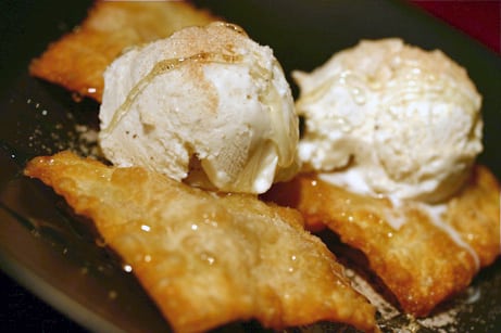 Deep Fried Banana Ravioli with Honey