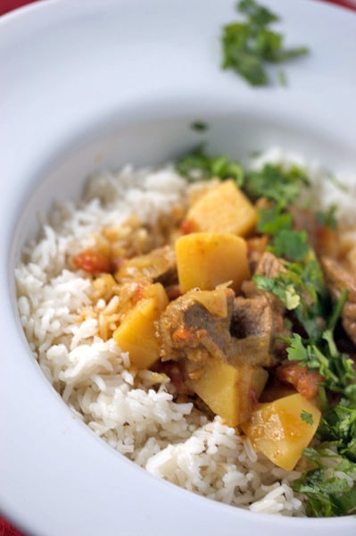Curried Beef Stew with Potatoes, Shallots, and Malt Vinegar (Goan Gosht Curry)