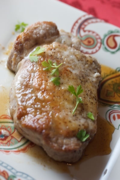 Pork Chops with Spiced Apple Cider and Bourbon Reduction » Big Flavors ...