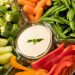 Crudite with dip.