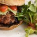Turkey burger with salad.