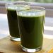 Two glasses of green juice.