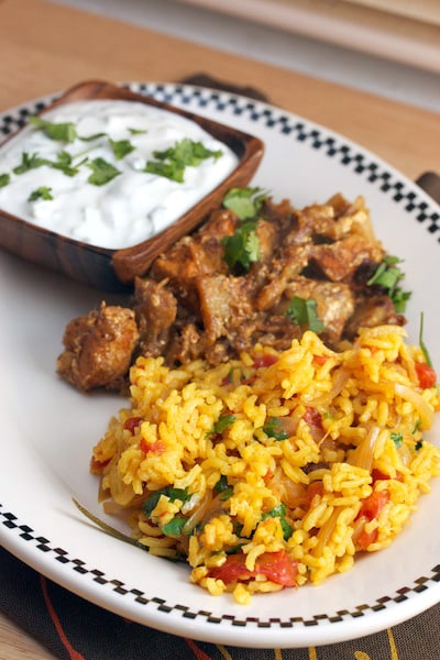 Cubed Pork with Potatoes, Yogurt, and Tamarind (Coorgh-Style Pork Curry)