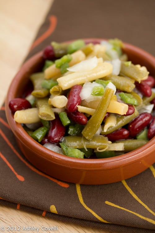 Bowl of 3 bean salad.