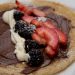 Crepes with Fresh Fruit, Nutella and Crème Fraîche