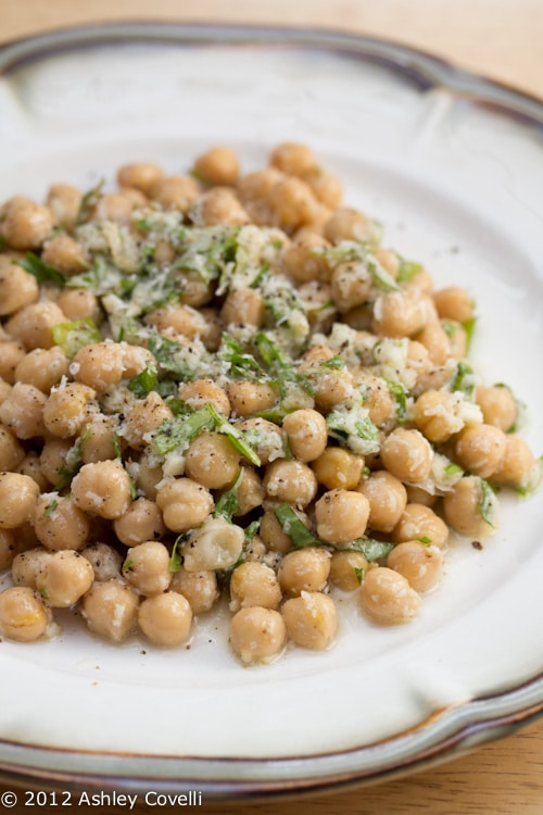 Chickpea Salad with Lemon, Parmesan, and Fresh Herbs