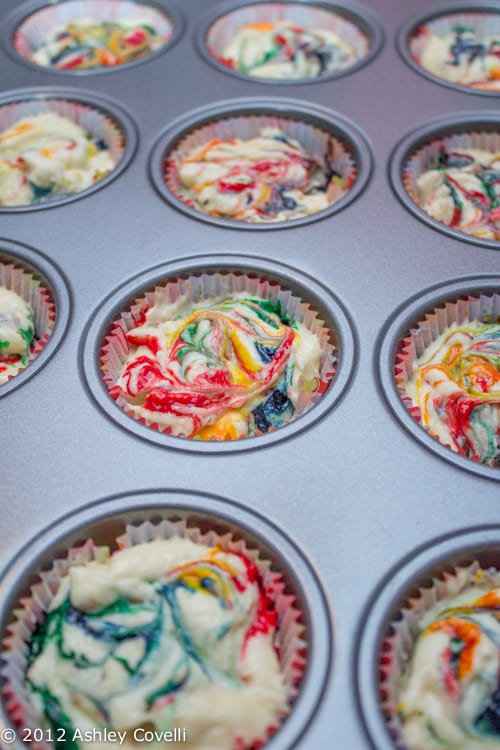 First Birthday Party: Colorful Elmo Cupcakes