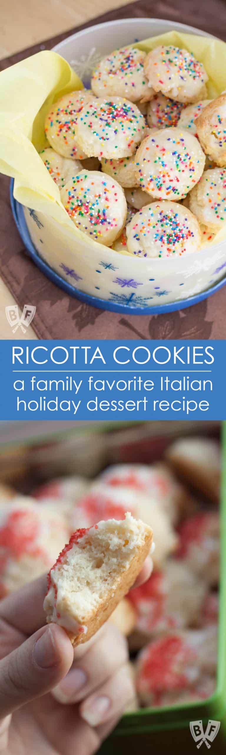 Ricotta Cookies A Family Favorite Italian Holiday Dessert Recipe