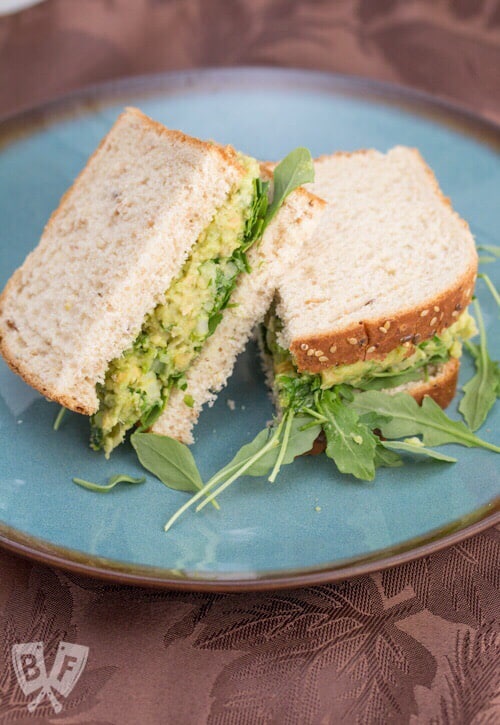 Smashed Chickpea & Avocado Salad Sandwich