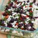 5 Layer Greek Dip in a serving dish.