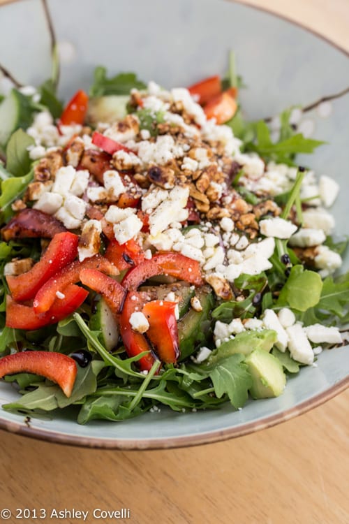 Greek-ish Arugula Salad