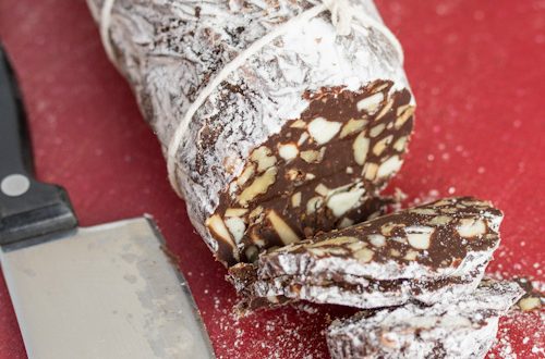 Valentine's Day: Orange Chocolate Dessert Salami (Saucisson Au Chocolat)