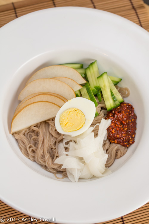 Korean Chilled Buckwheat Noodles with Chile Sauce (Bibim Naengmyun ...