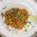 Red Lentil Dal with Charred Onions
