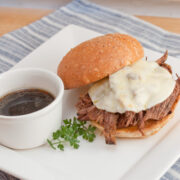 French dip sandwich with au jus