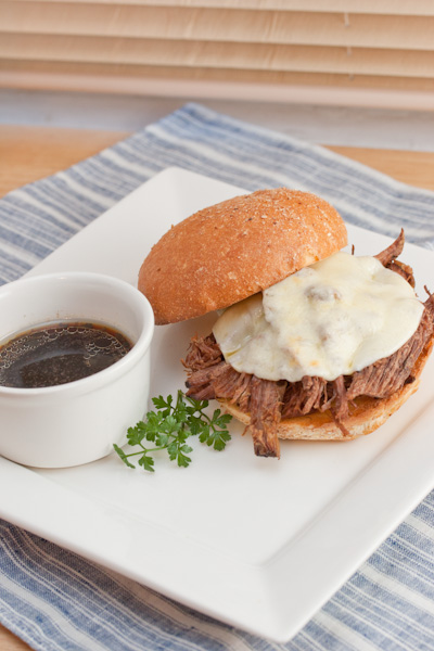 French dip sandwich with au jus