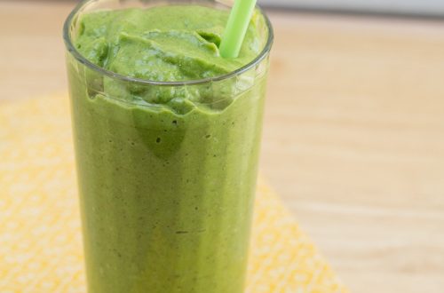 Kiwi, Mango, Avocado, Kale, Celery Green Smoothie