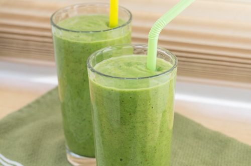 Apple, Cucumber, Avocado and Kale Green Smoothie