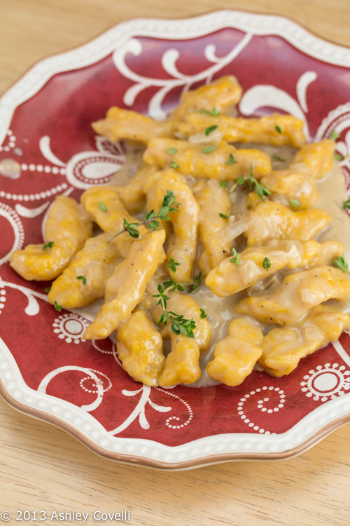 Butternut Squash Gnocchi with Whiskey Cream Sauce