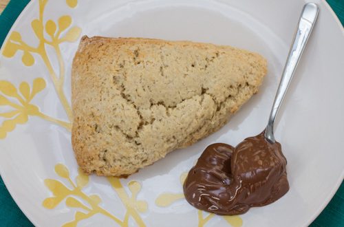 Banana Scones with Nutella