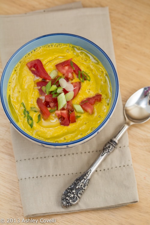 Raw Carrot Avocado Soup