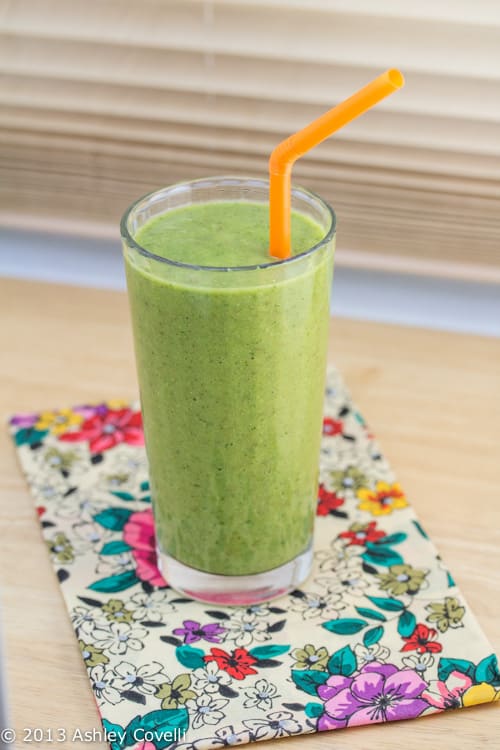 Orange, Pear, Avocado Kale Smoothie