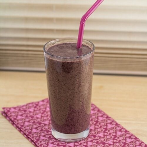 Wild Blueberry, Orange, Banana, Avocado Kale Smoothie