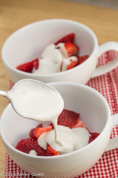 Strawberries with Cashew Cream