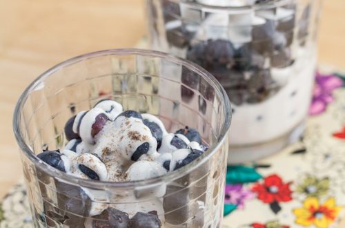 Blueberries with Cashew Cream and Cardamom