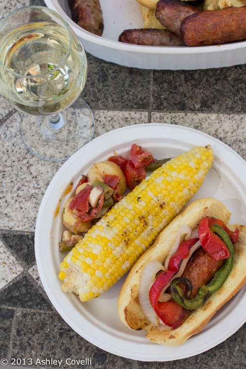 Grilled Italian Sausage and Peppers