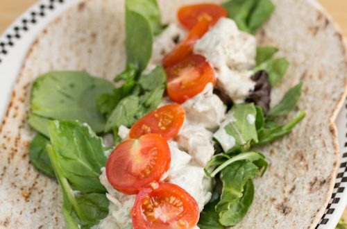 Curried Pork Salad Wraps