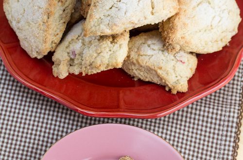 Naughty Rhubarb Scones