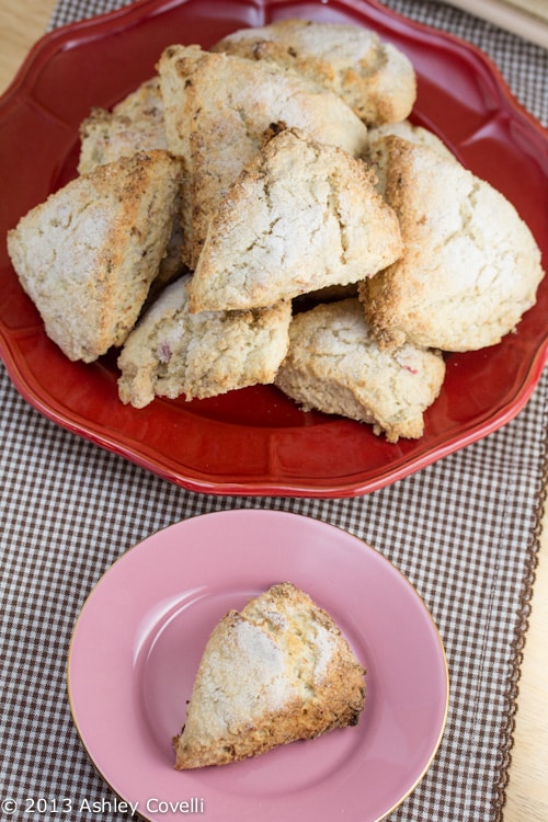 Naughty Rhubarb Scones