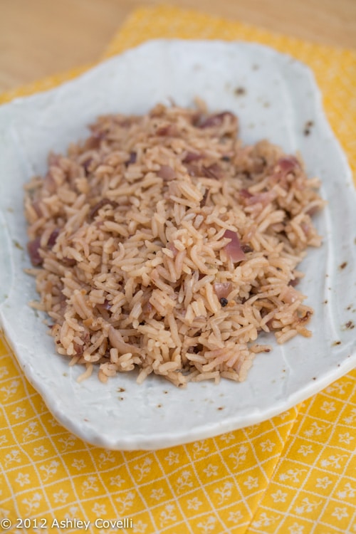 "Mitty" Chawal (Dirty Rice with Caramelized Onions)