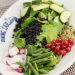 Crunchy Veggie & Baby Kale Salad with Black Rice