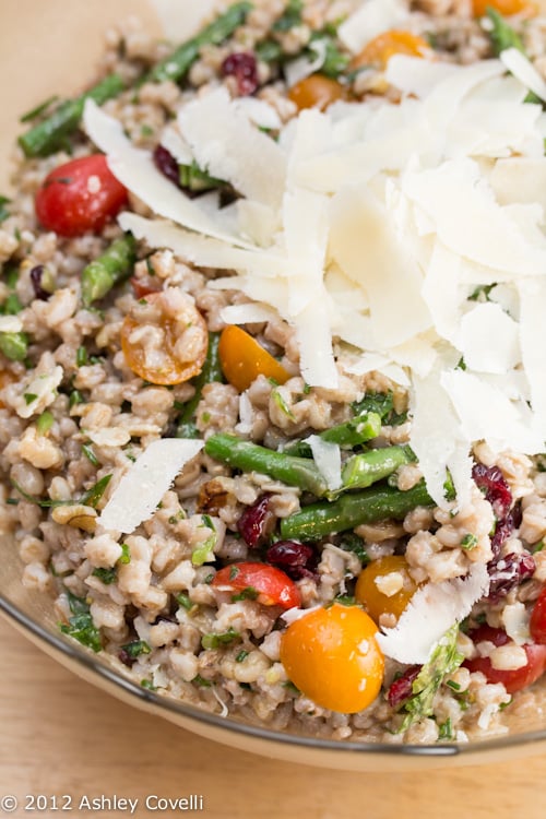 Farro Salad with Asparagus and Parmesan