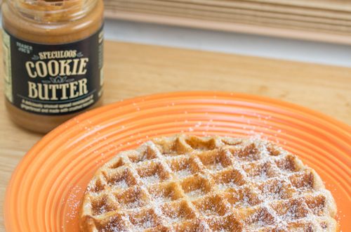 Belgian Waffles with Speculoos Cookie Butter