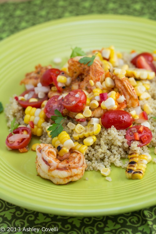 Smoky Shrimp with Charred Corn Salsa