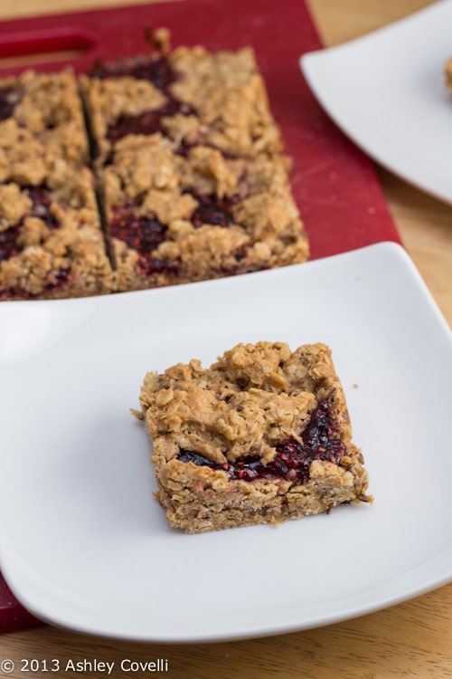 Peanut Butter and Jelly Granola Bars