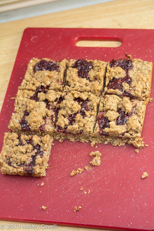 Peanut Butter and Jelly Granola Bars