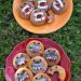 Vampire and Zombie Pumpkin Cake Doughnuts