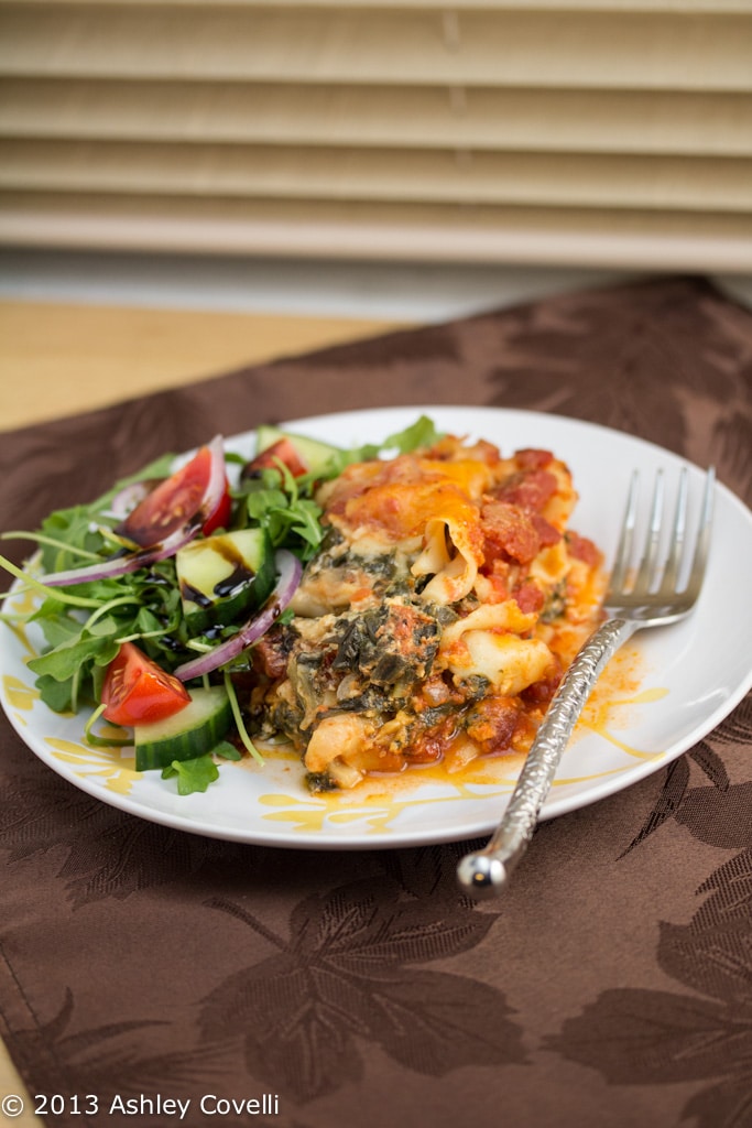 Slow Cooker Spinach Lasagna