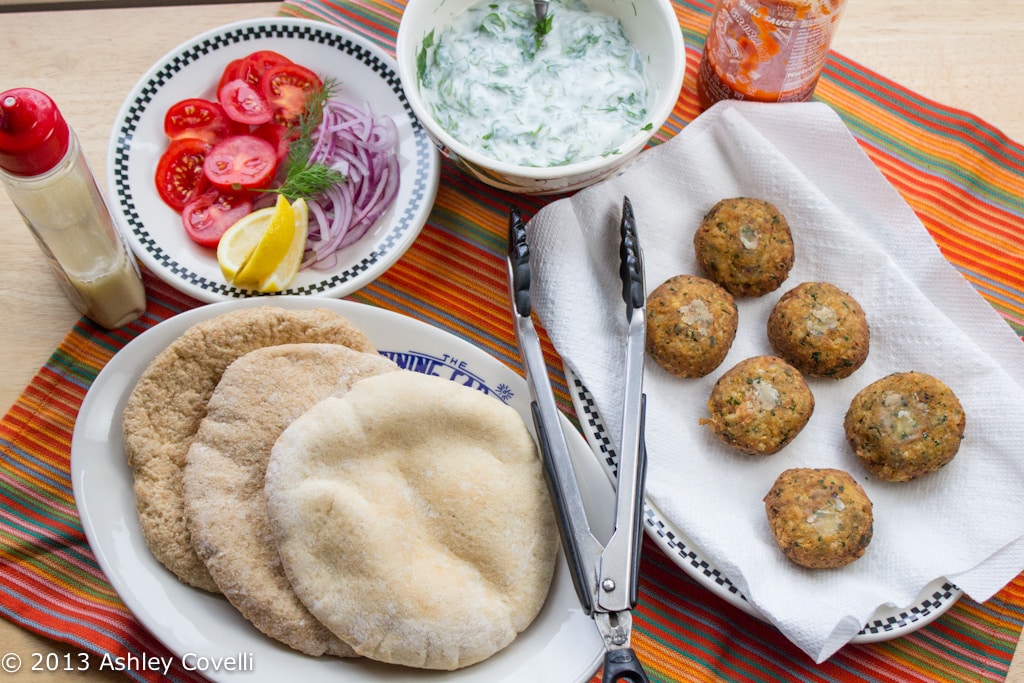 Falafel with Yogurt-Herb Sauce