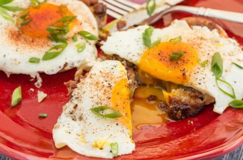 Eggs and Toast with Bacon and Caramelized Onion Jam