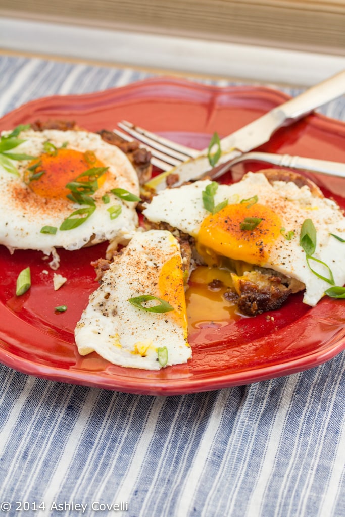 Eggs and Toast with Bacon and Caramelized Onion Jam