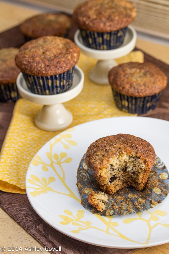 Honey Banana Poppy Seed Muffins