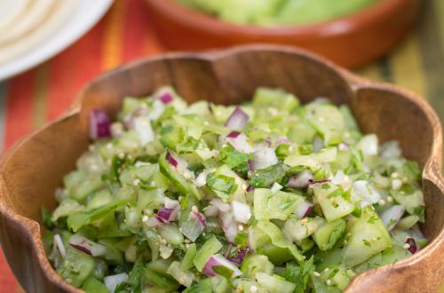 Tomatillo Pico de Gallo