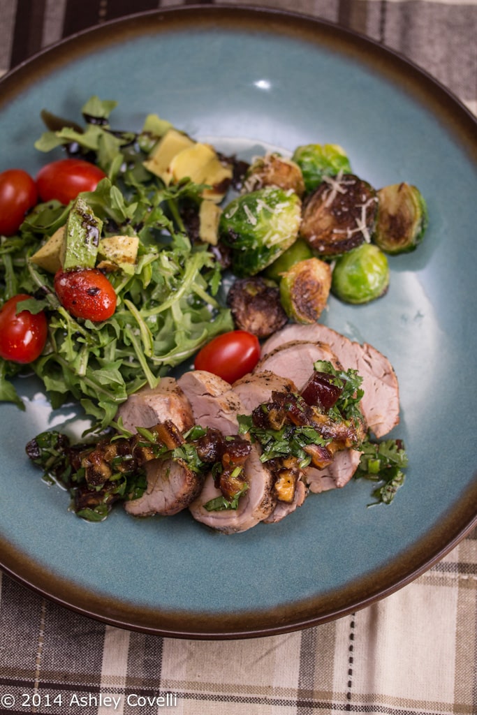 Pork Tenderloin with Date and Cilantro Relish